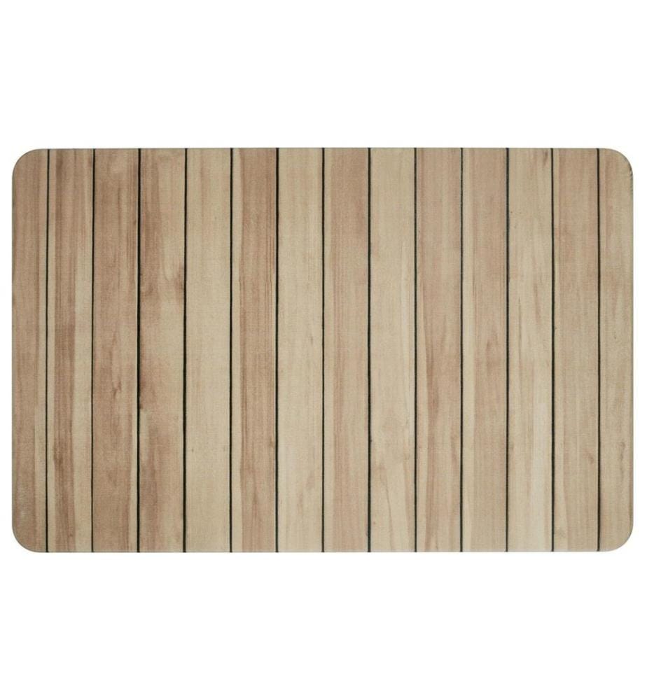 WENKO - Tapis de bain Lepiana 60 x 39 cm, Brun clair