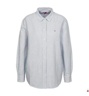 Relaxed Fit Hemd - Blau und Weiss