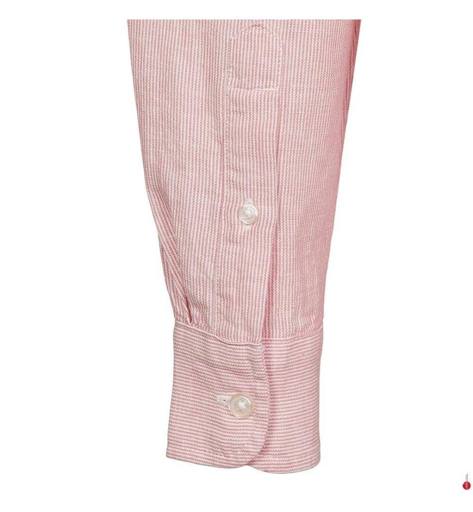 Camicia Relaxed Fit - Rosa e Bianco