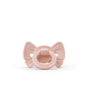 Schnuller anatomisch Silikon Binky Bow Misty Pink, ab 3 Monaten
