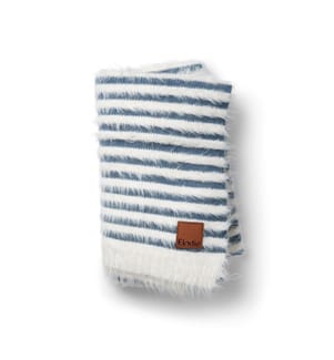 Babydecke Furry Knit Berry Blue