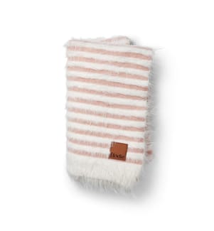 Babydecke Furry Knit Faded Rose