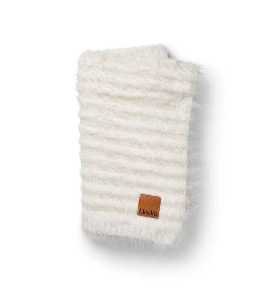 Babydecke Furry Knit Vanilla White