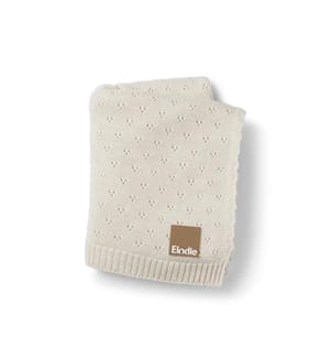 Babydecke Pointelle Creamy White