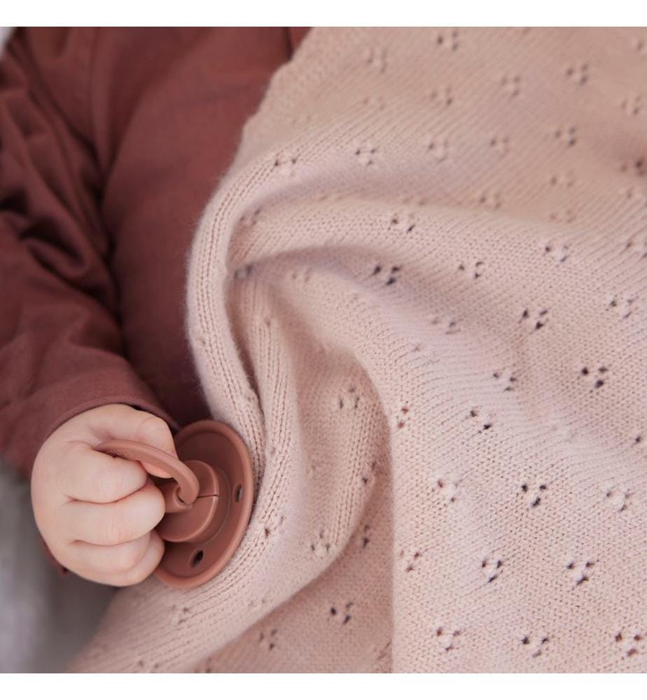 Babydecke Pointelle Blushing Pink