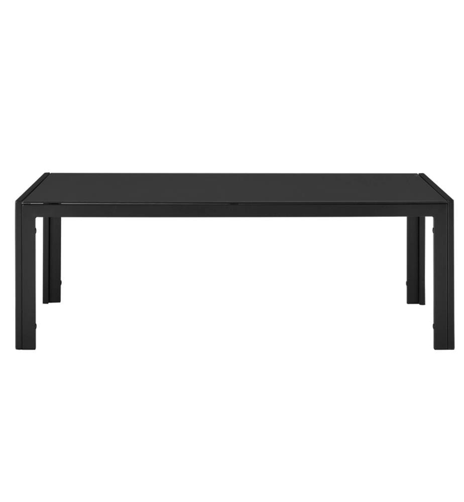 Gartentisch Lerum 100x50x35 cm Schwarz