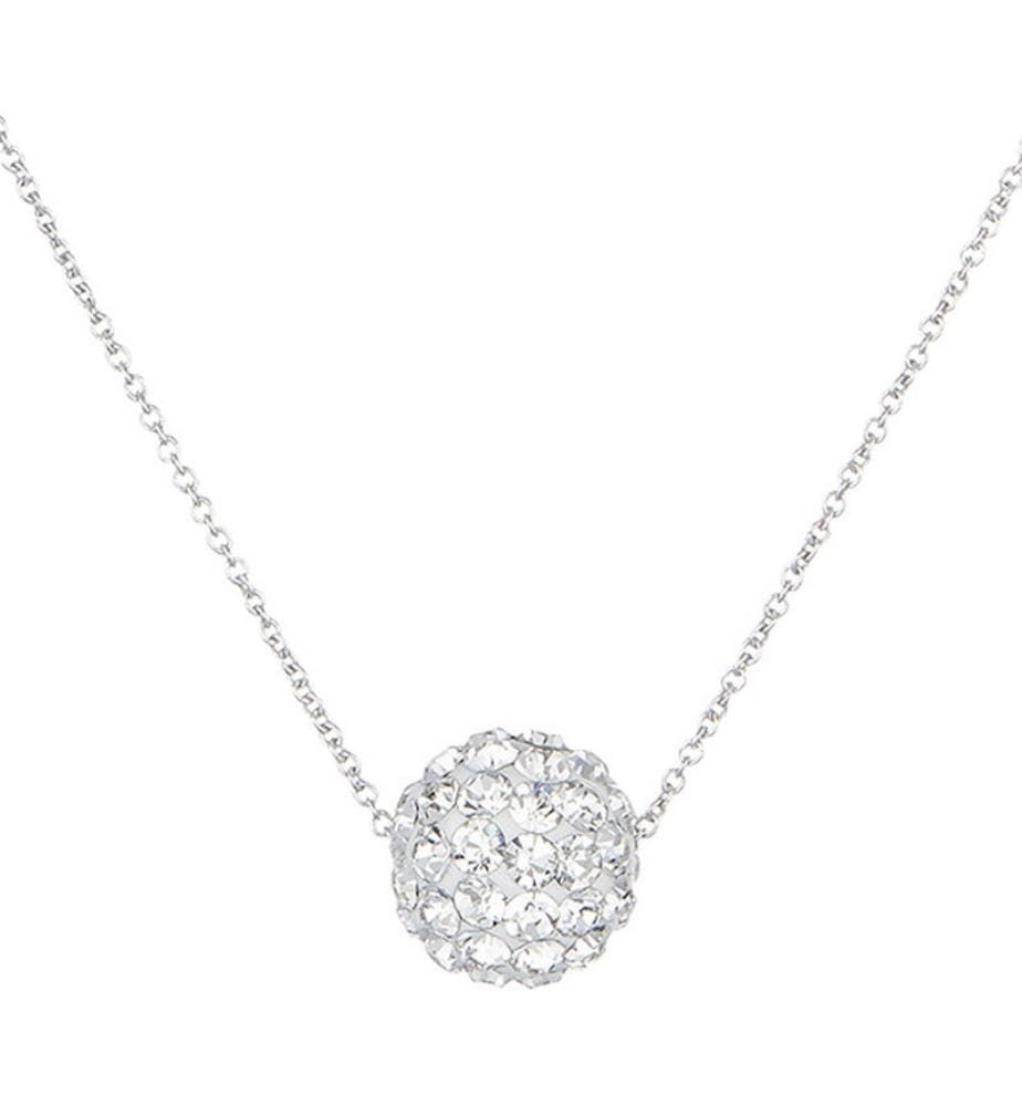 Collana con bolle di cristallo - Argento