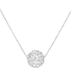 Collier Bulle de Crystal - Argenté