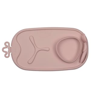 Essensmatte mit Teller Roll & Go Blush