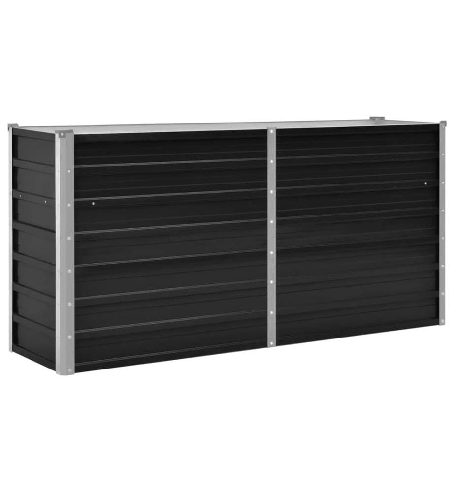Lit surélevé de jardin Anthracite 160x40x77 cm Acier galvanisé