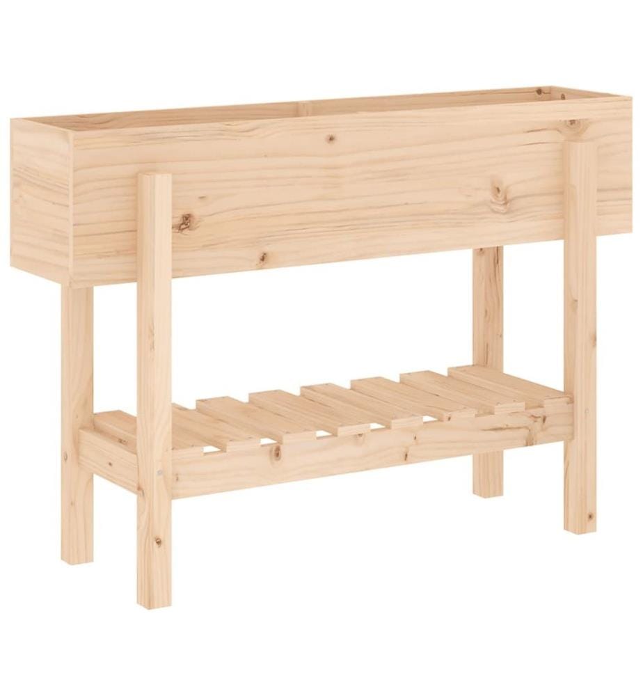Lit surélevé de jardin 101x30x69 cm bois de pin massif