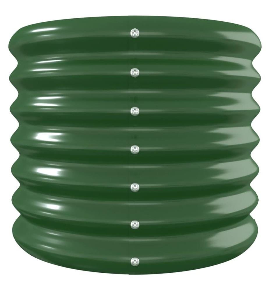 vidaXL Lit surélevé de jardin Acier galvanisé 260x40x36 cm Vert