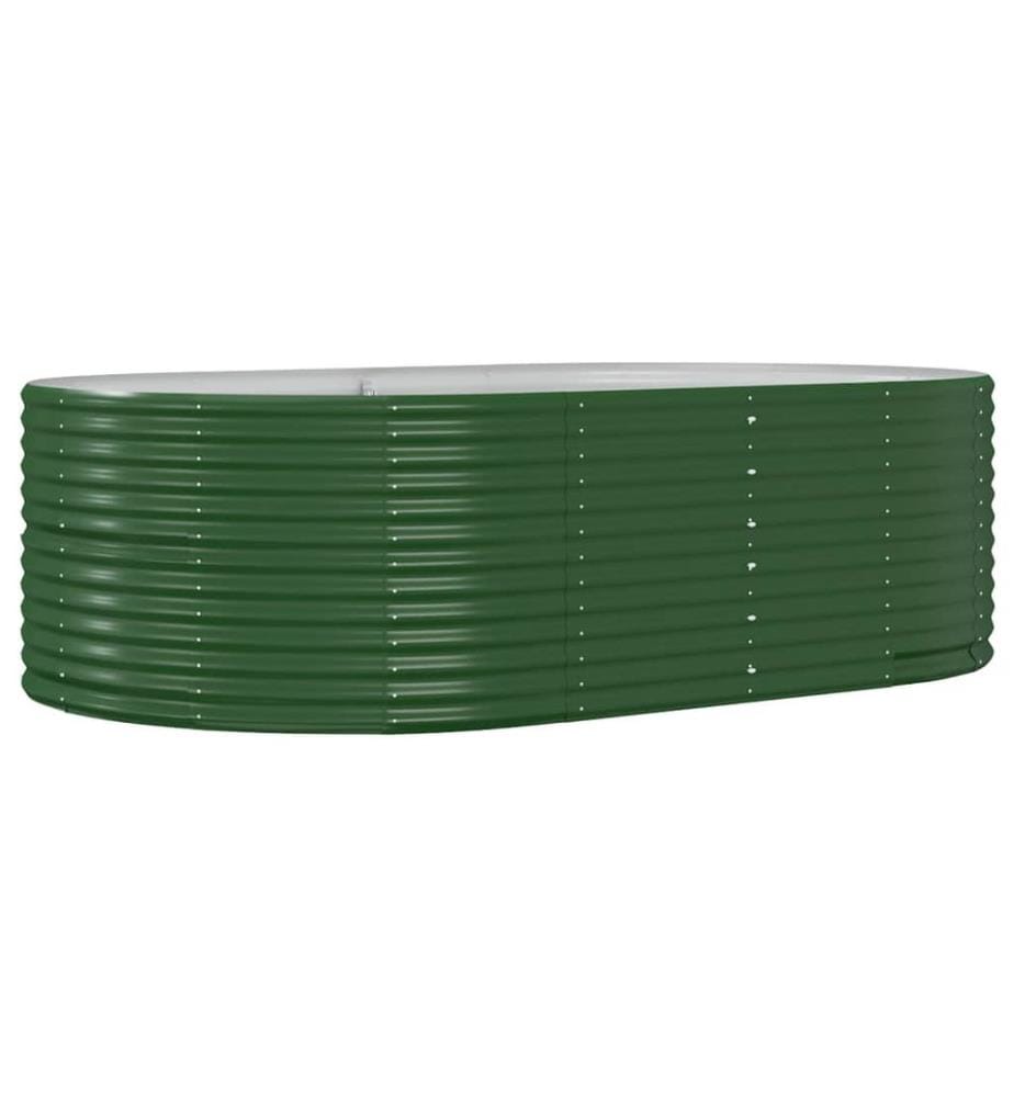 vidaXL Jardinière surélevée Vert 212 x 140 x 68 cm Acier galvanisé
