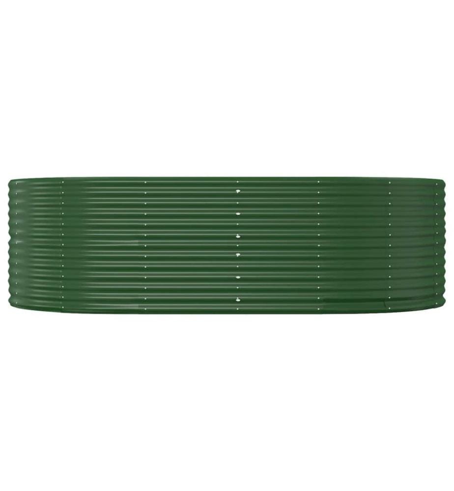 vidaXL Jardinière surélevée Vert 212 x 140 x 68 cm Acier galvanisé