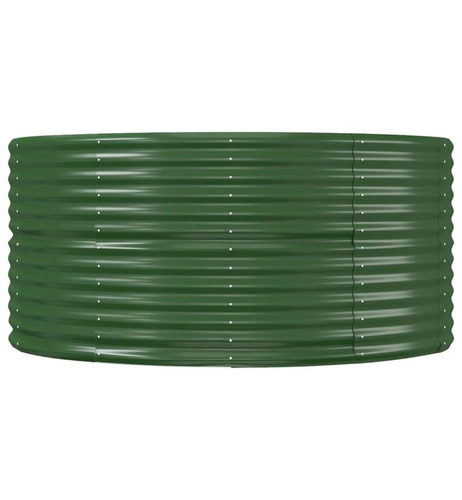 vidaXL Jardinière surélevée Vert 212 x 140 x 68 cm Acier galvanisé