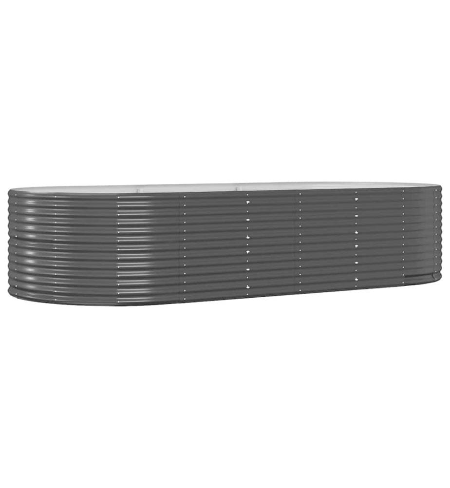 vidaXL Hochbeet Anthrazit 291x140x68 cm Verzinkter Stahl