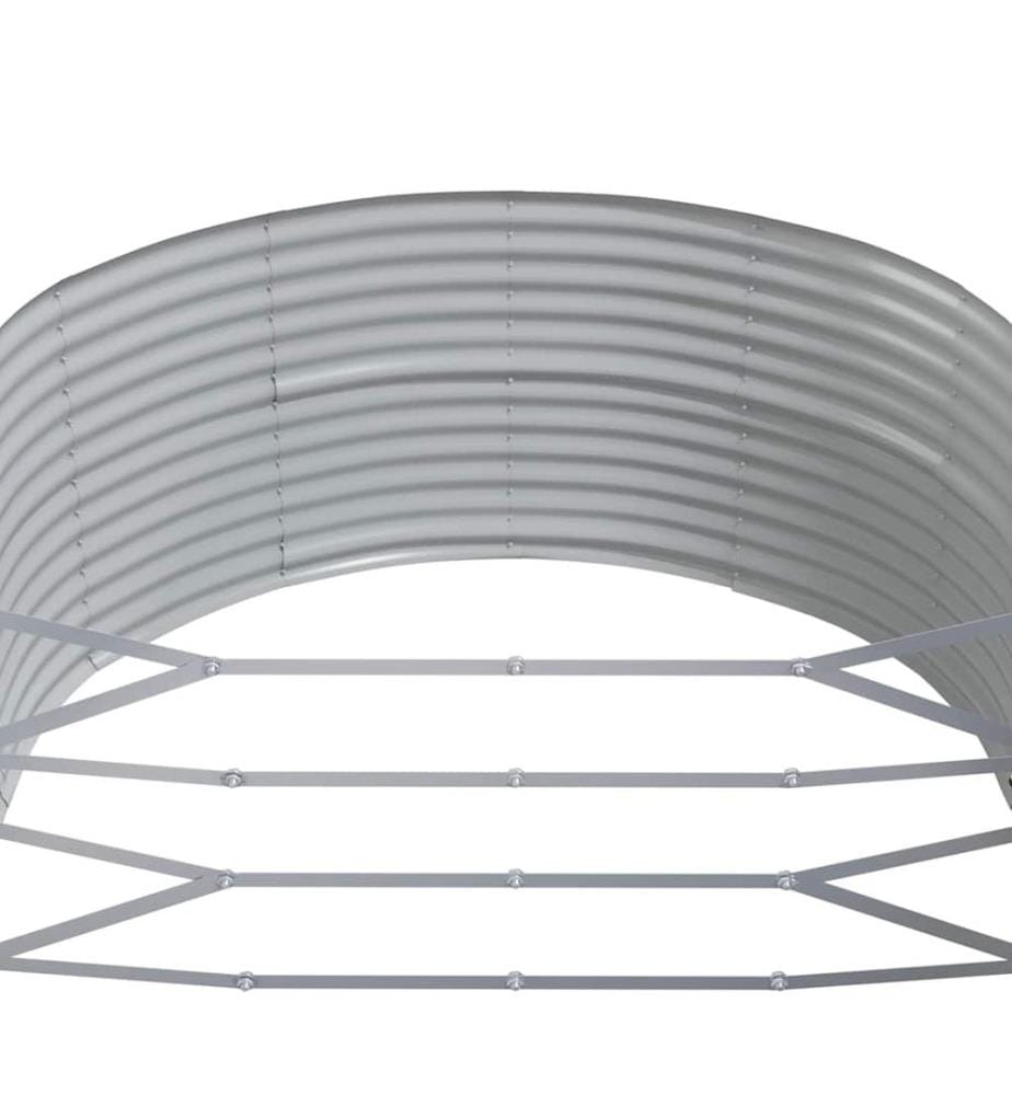 vidaXL Hochbeet Anthrazit 291x140x68 cm Verzinkter Stahl