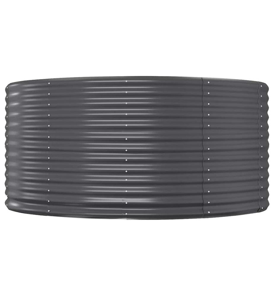 vidaXL Lit surélevé de jardin Anthracite Acier galvanisé