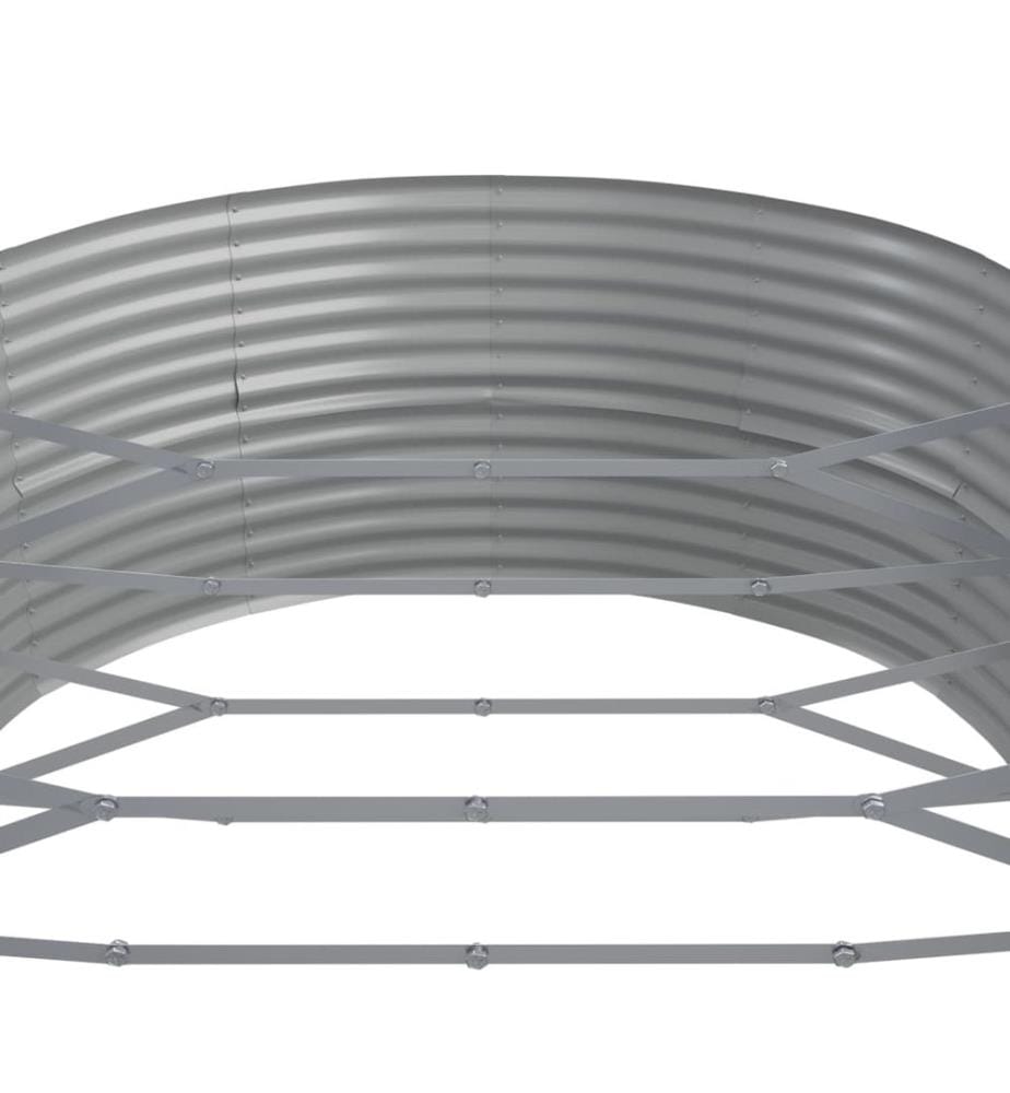 vidaXL Lit surélevé de jardin Acier enduit de poudre marron
