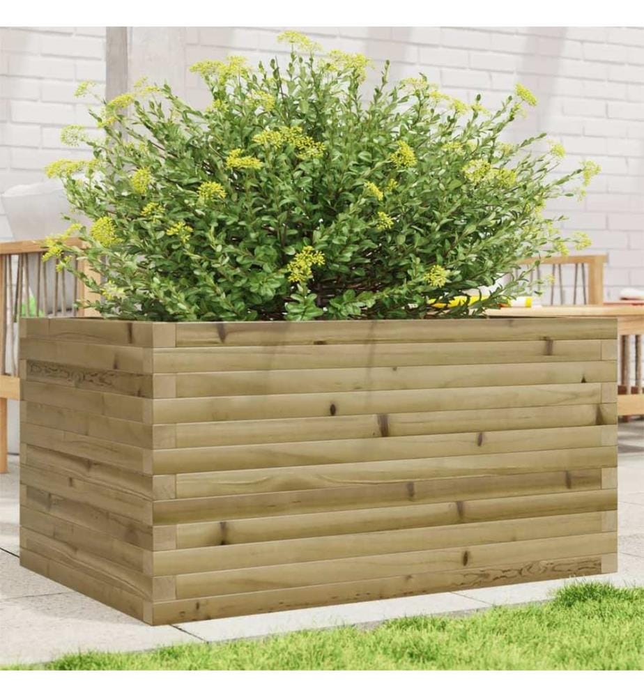 vidaXL Jardinière 90x60x46 cm bois de pin imprégné