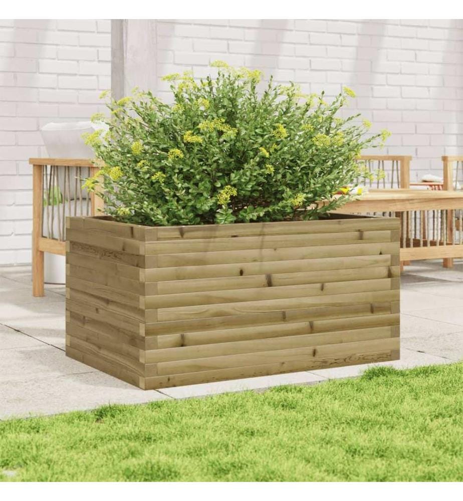 vidaXL Jardinière 90x60x46 cm bois de pin imprégné