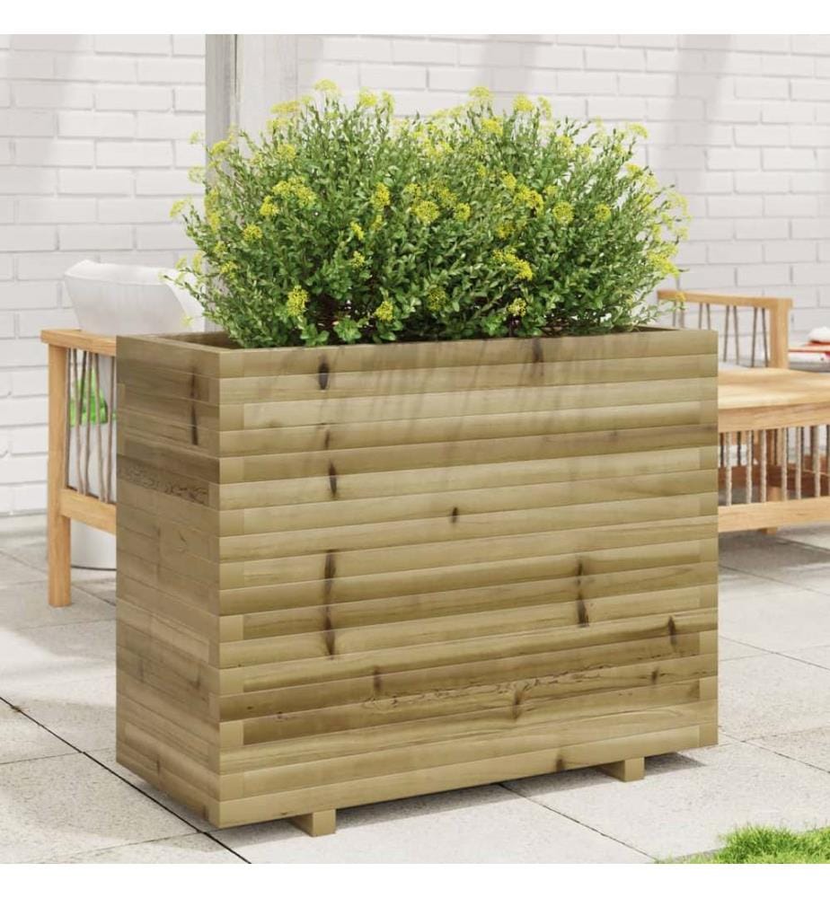 vidaXL Jardinière 90x40x72,5 cm bois de pin imprégné