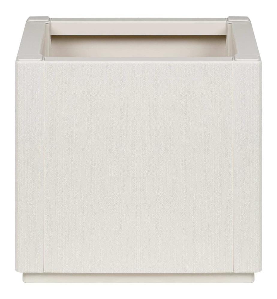 vidaXL Boîte de fleurs de jardin Blanc 36 x 36 x 35 cm PP