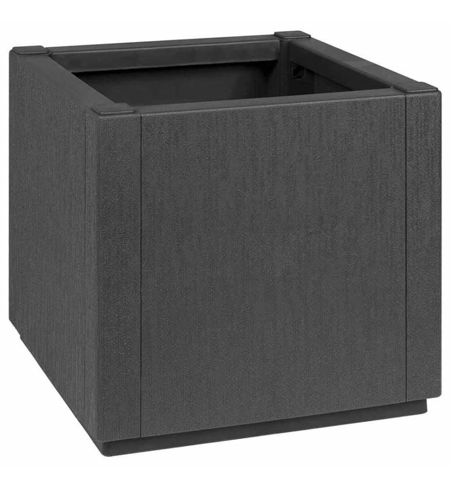 vidaXL Gartenblumenbox Dunkelgrau 36 x 36 x 35 cm PP