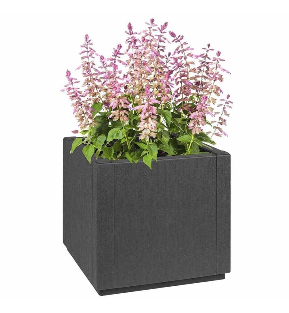 vidaXL Gartenblumenbox Dunkelgrau 36 x 36 x 35 cm PP
