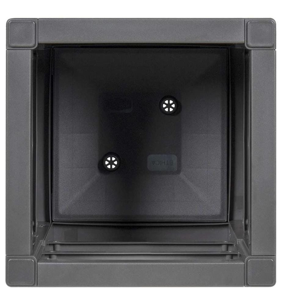 vidaXL Gartenblumenbox Dunkelgrau 36 x 36 x 35 cm PP