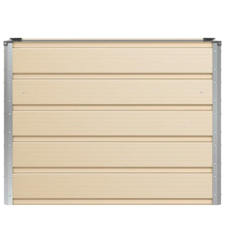 vidaXL Jardinière Ivoire 100 x 40 x 75 cm Acier
