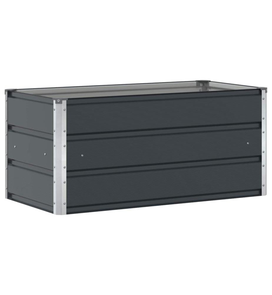 vidaXL Jardinière Anthracite 100 x 50 x 45 cm Acier galvanisé