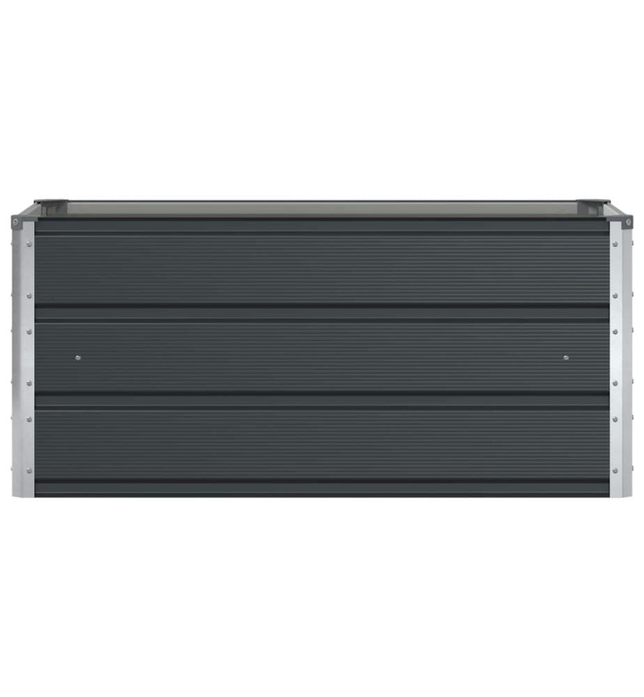 vidaXL Jardinière Anthracite 100 x 50 x 45 cm Acier galvanisé