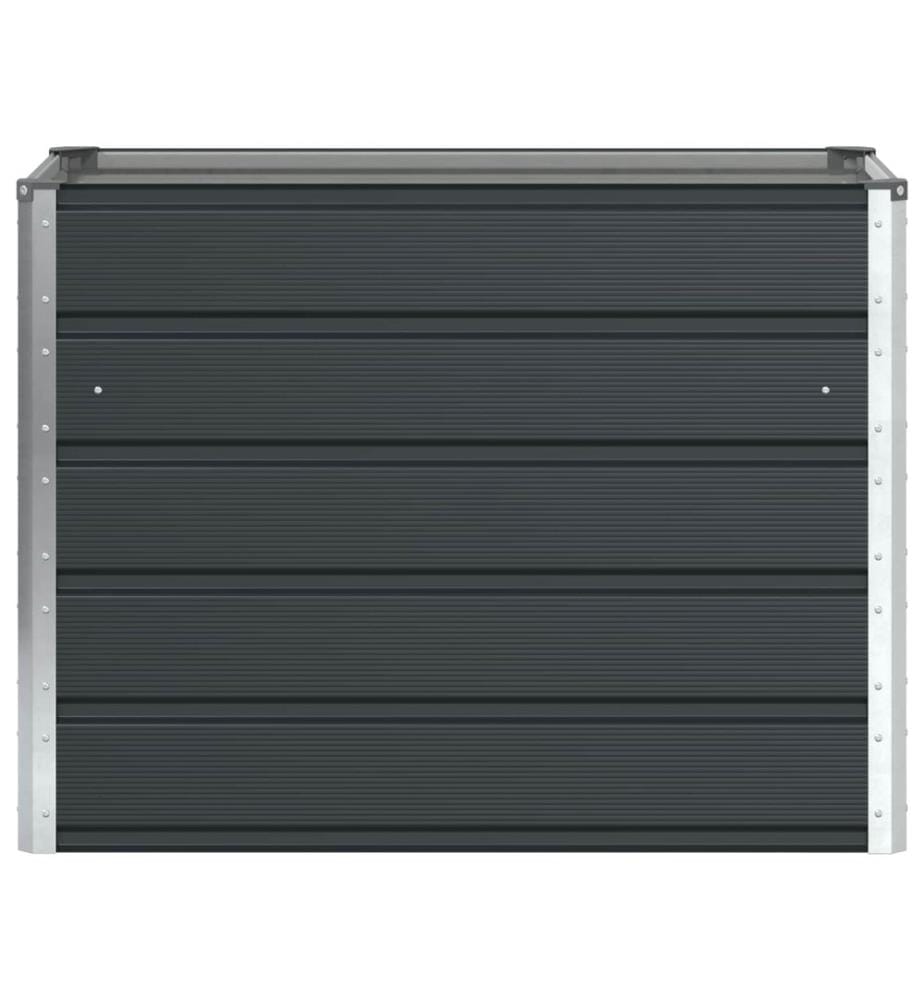 vidaXL Jardinière Anthracite 100 x 50 x 75 cm Acier galvanisé