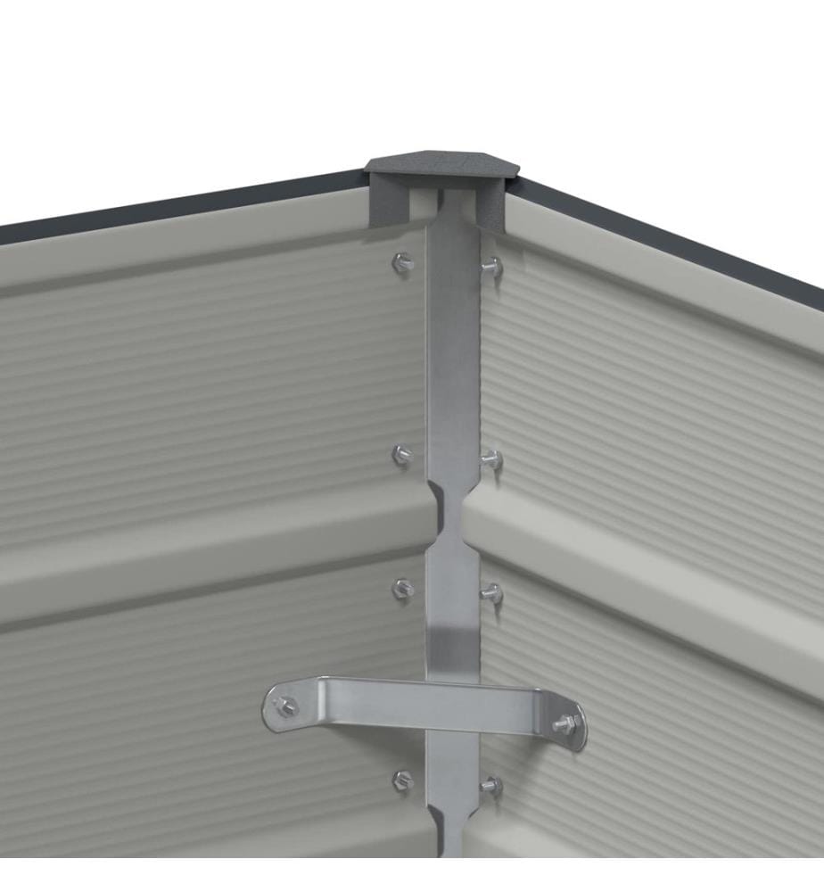 vidaXL Jardinière Anthracite 100 x 50 x 75 cm Acier galvanisé