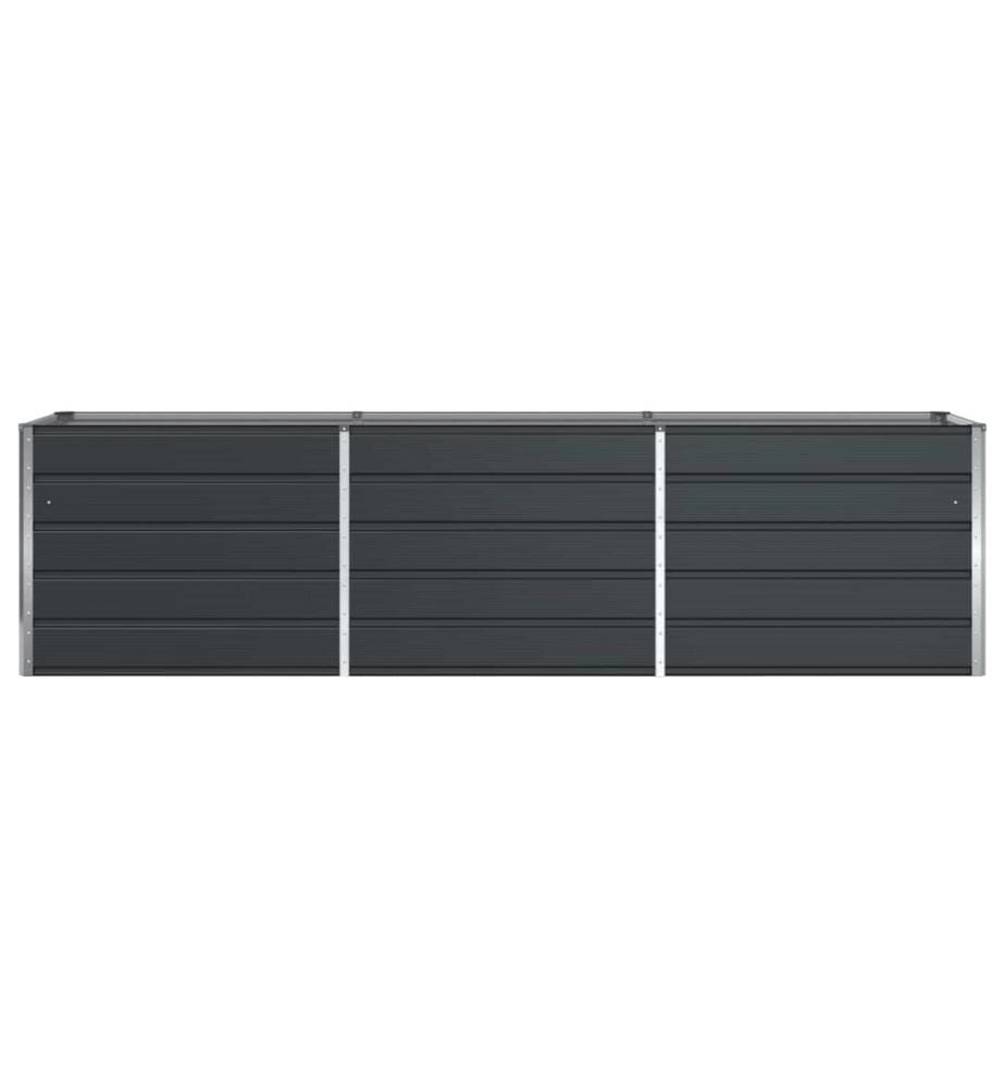 vidaXL Jardinière Anthracite 290 x 50 x 75 cm Acier galvanisé