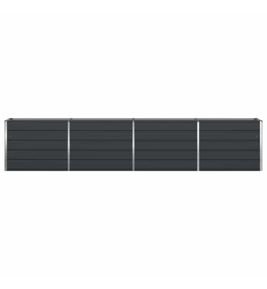 vidaXL Jardinière Anthracite 385 x 50 x 75 cm Acier galvanisé