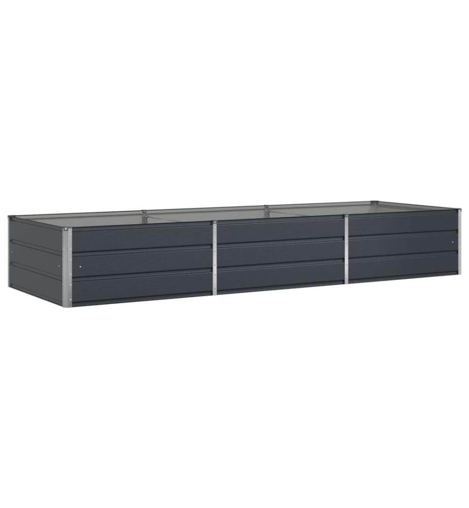 vidaXL Jardinière Anthracite 290 x 100 x 45 cm Acier galvanisé