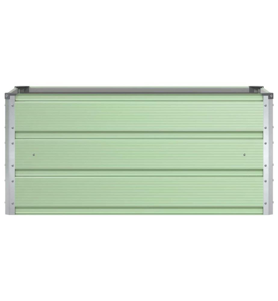vidaXL Jardinière Vert pastel 100 x 50 x 45 cm Acier galvanisé