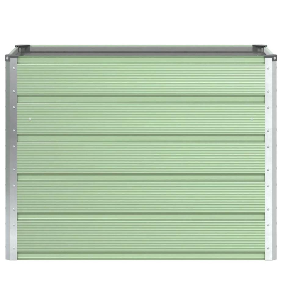 vidaXL Jardinière Vert pastel 100 x 50 x 77 cm Acier galvanisé