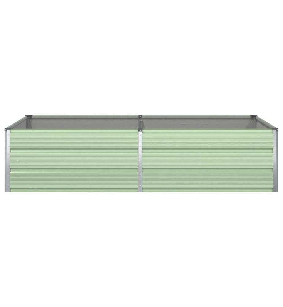 vidaXL Jardinière Vert pastel 195 x 100 x 45 cm Acier galvanisé