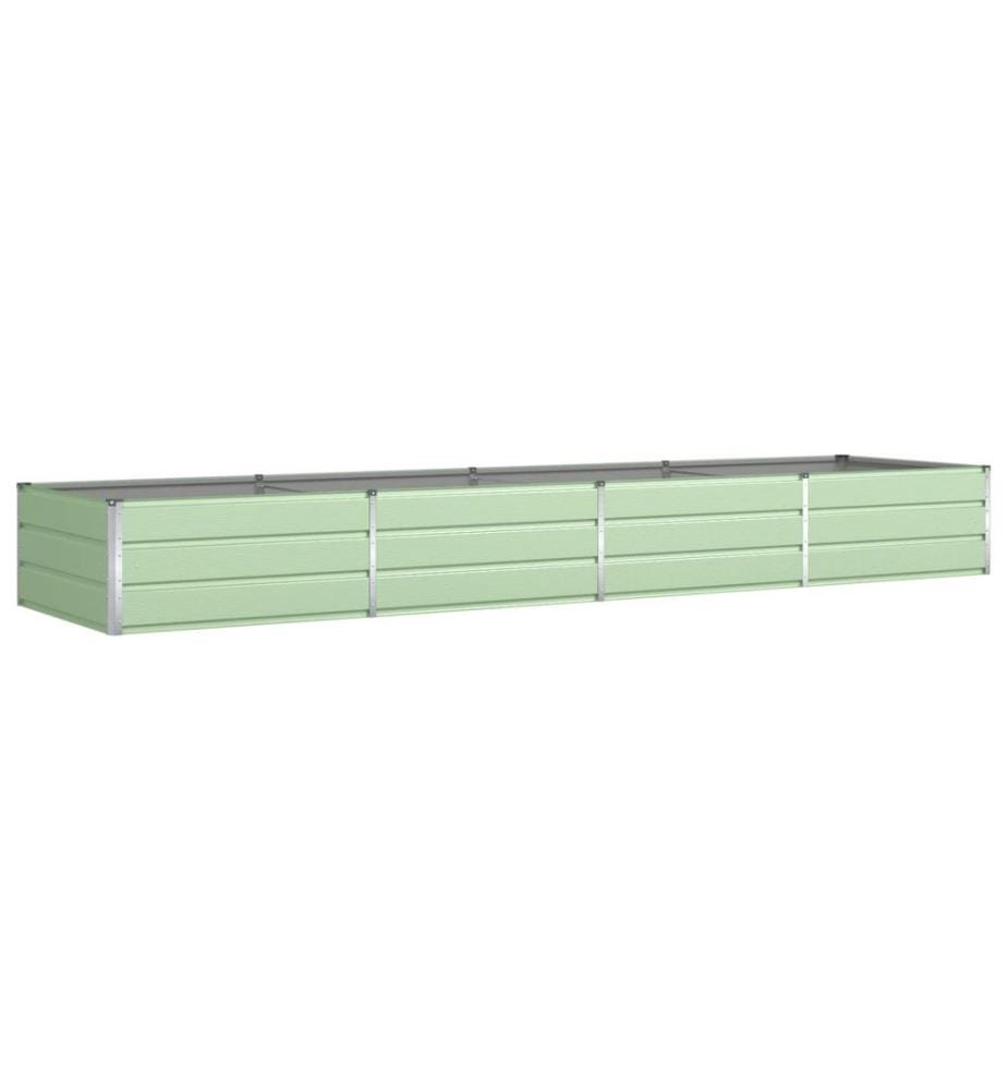 vidaXL Jardinière Vert pastel 385 x 100 x 45 cm Acier galvanisé