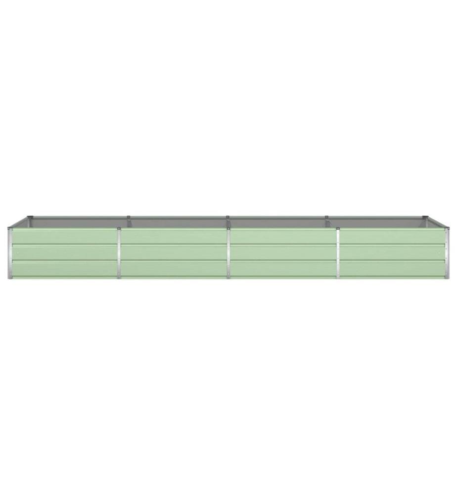 vidaXL Jardinière Vert pastel 385 x 100 x 45 cm Acier galvanisé