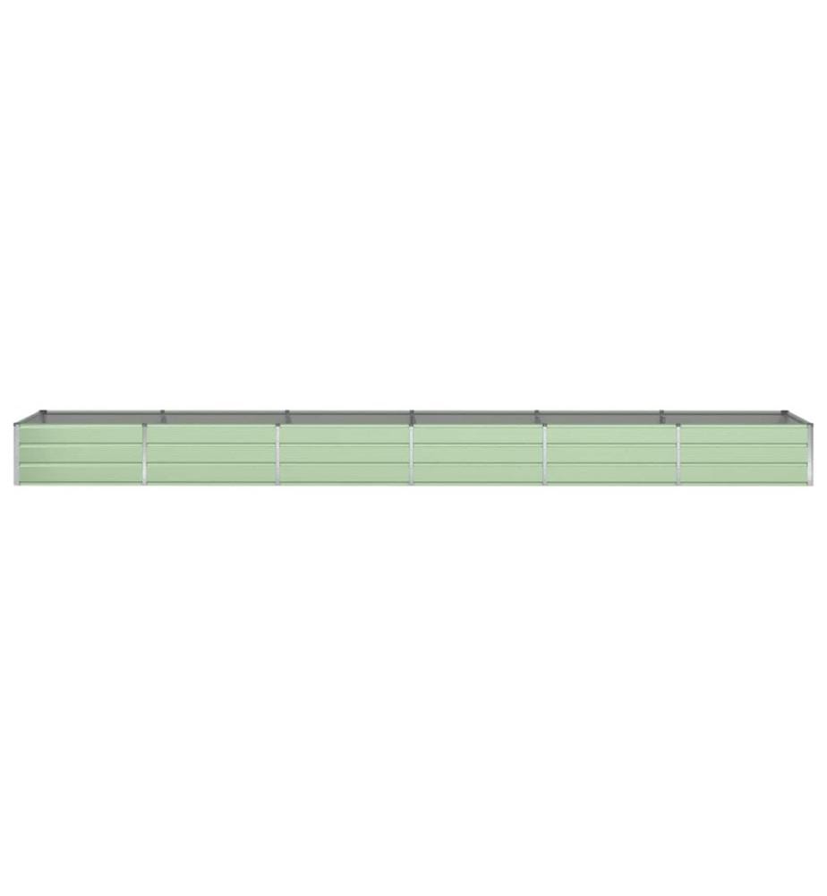 vidaXL Jardinière Vert pastel 580 x 100 x 45 cm Acier galvanisé