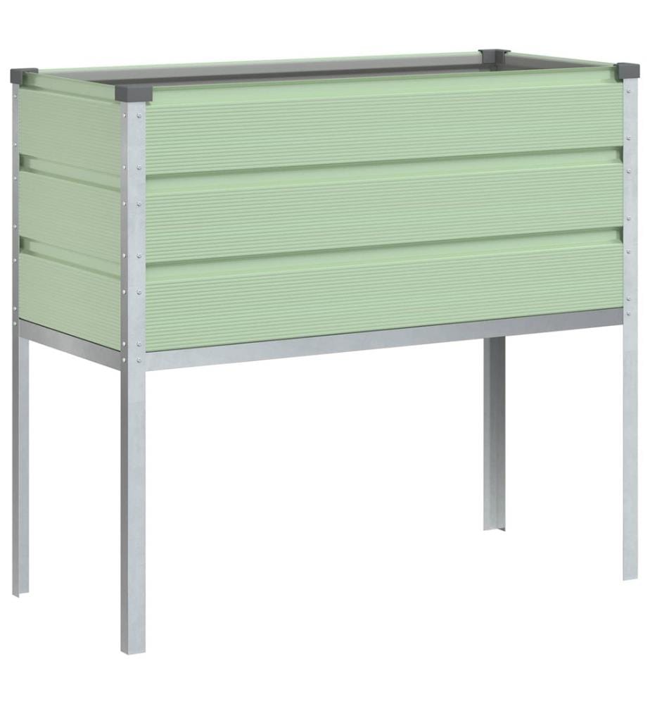 vidaXL Jardinière Vert Pastel 100 x 45 x 90 cm Acier galvanisé