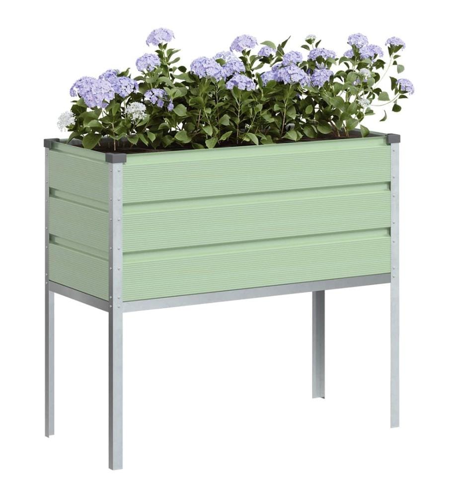 vidaXL Jardinière Vert Pastel 100 x 45 x 90 cm Acier galvanisé