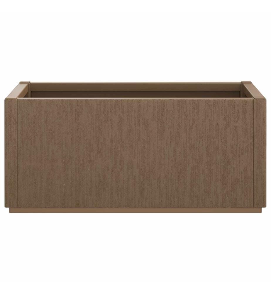 vidaXL Boîte de fleurs de jardin Marron 80 x 36 x 35 cm PP