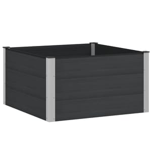 vidaXL Jardinière surélevée Noir 100 x 100 x 54 cm