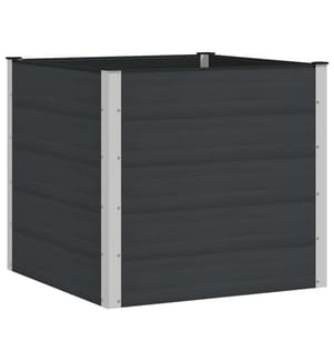 vidaXL Jardinière surélevée Noir 100 x 100 x 91 cm