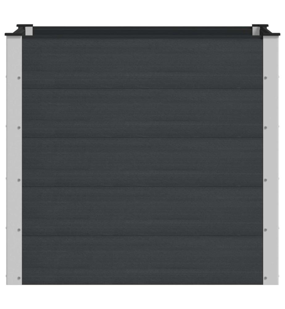 vidaXL Jardinière surélevée Noir 100 x 100 x 91 cm